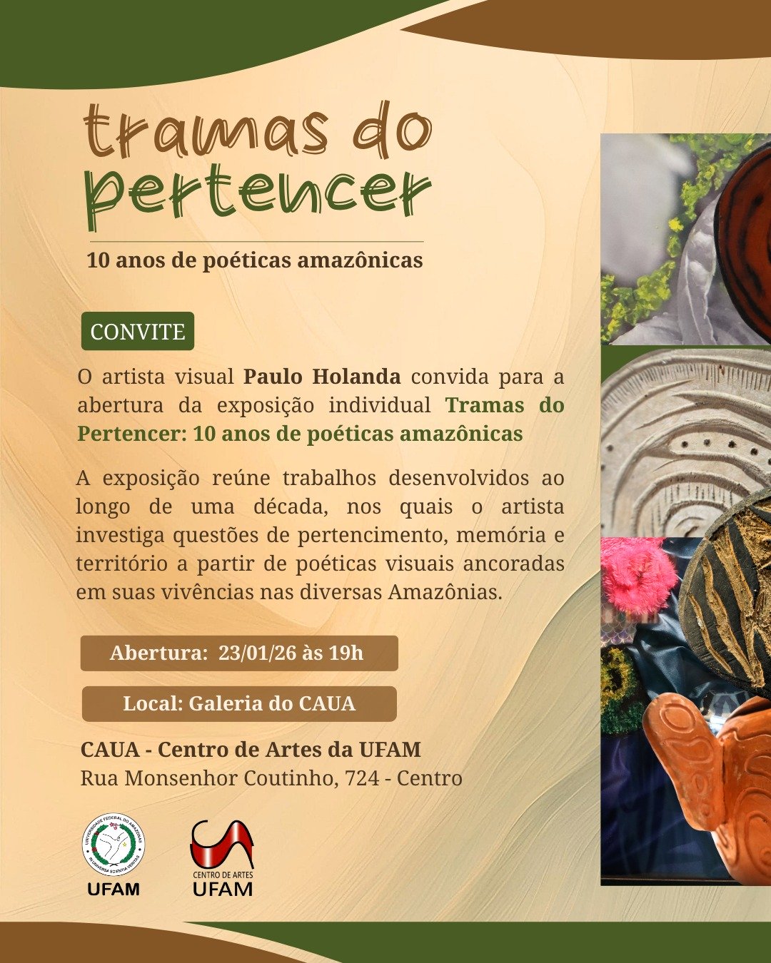 EXPOSIÇÃO TRAMAS DO PERTENCER