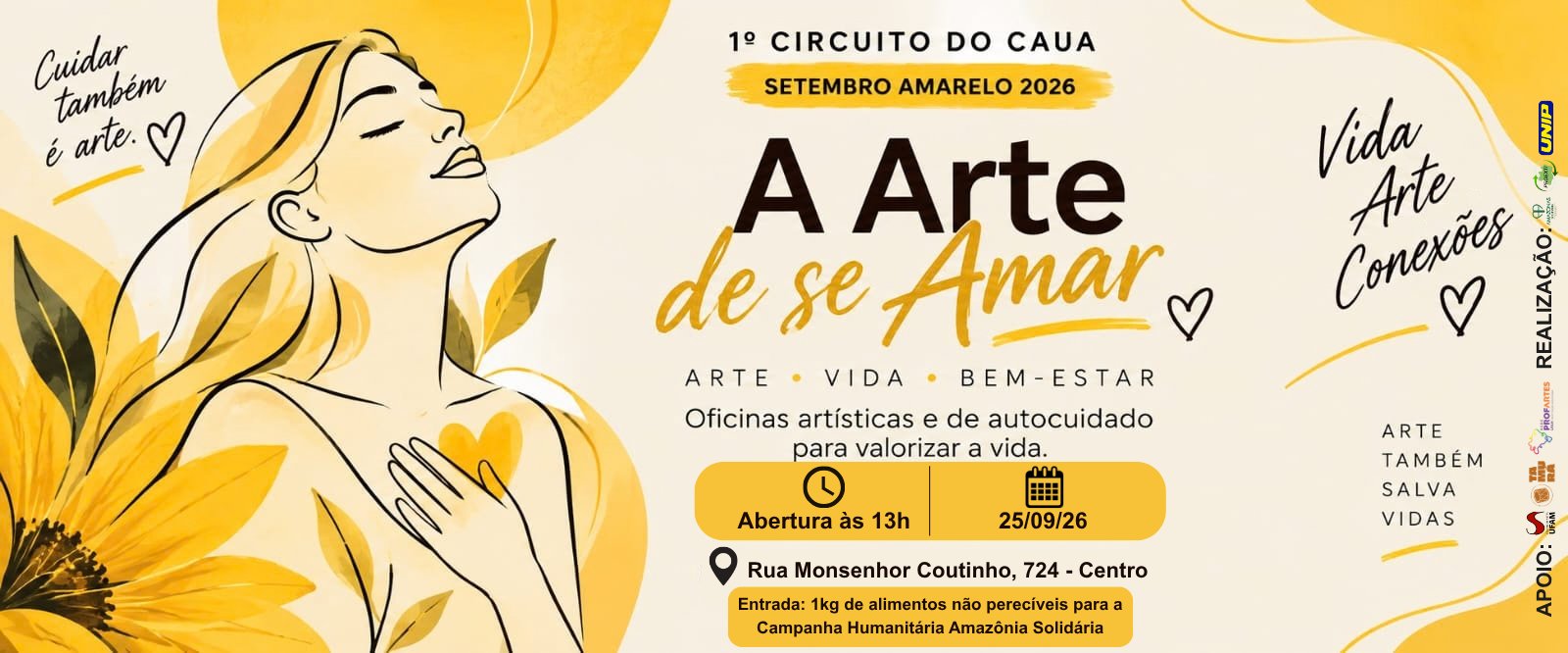 Caua promove o 1° Circuito de setembro amarelo: a arte de se amar
