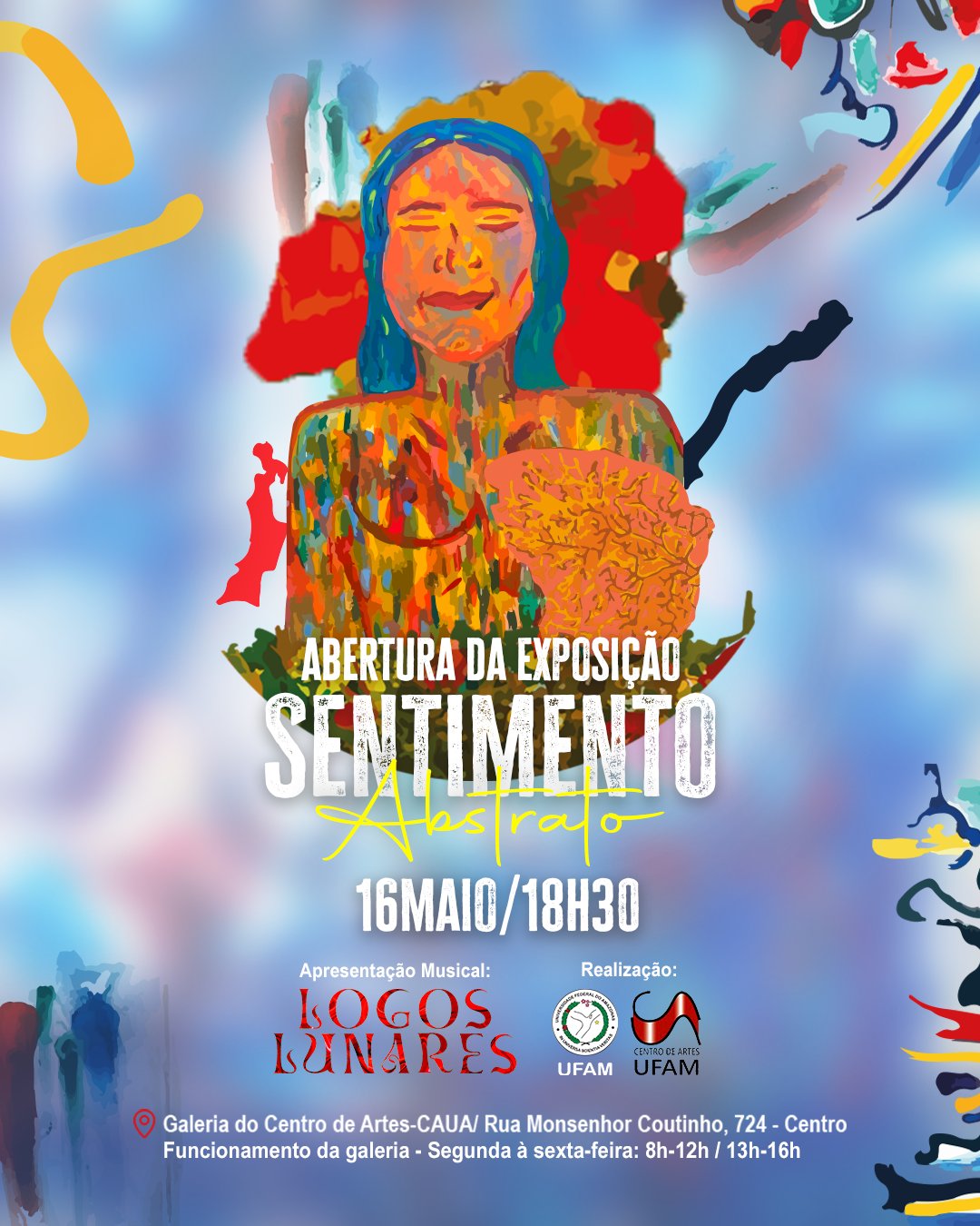 Caua inaugura exposição ‘Sentimento Abstrato’, de Gabriella Mescarello, nesta sexta-feira, 16  